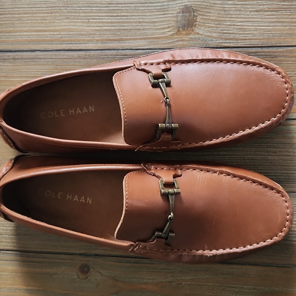 Cole Haan Men's Tan Leather Loafers